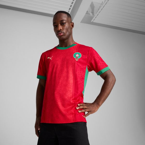 PUMA Men's Puma Morocco 2025 Home Jersey, Red, Size XL, Clothing