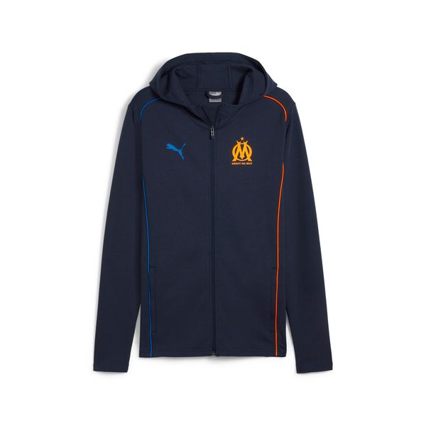 PUMA Men's Puma Olympique de Marseille Casuals Hooded Jacket, Blue, Size S, Sport
