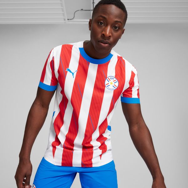 PUMA Men's Puma Paraguay 2024 Home Jersey, White, Size L, Clothing