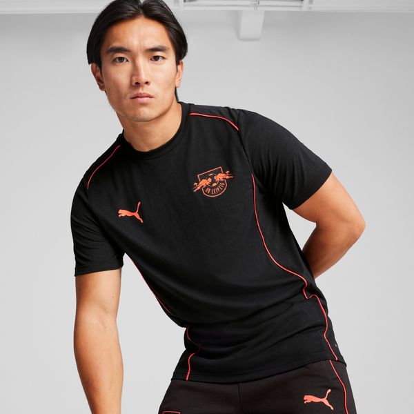 PUMA Men's Puma RB Leipzig Casuals T-Shirt, Black, Size L, Clothing