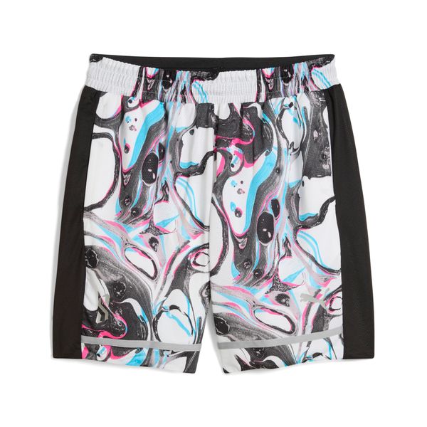 PUMA Men's Puma Scoot Lab All Jaws Basketball Shorts, White, Size XS, Clothing