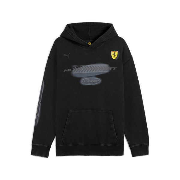 PUMA Men's Puma Scuderia Ferrari Desert Sun Hoodie, Black, Size M, Sports