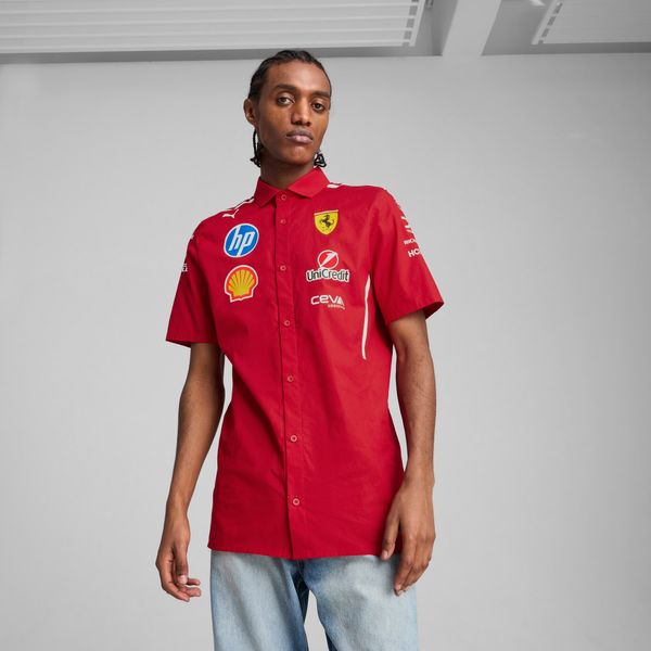 PUMA Men's Puma Scuderia Ferrari HP 2025 Team Shirt, Red, Size XXL, Clothing