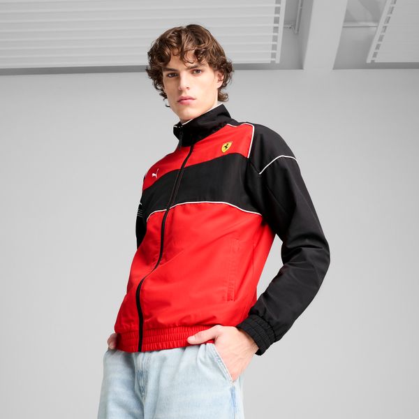 PUMA Men's Puma Scuderia Ferrari Race SDS 2.0 Jacket, Red, Size XL, Clothing