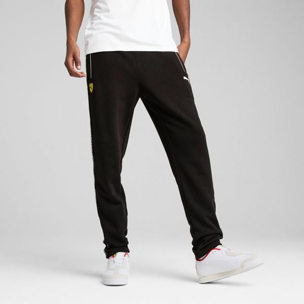 PUMA Men's Puma Scuderia Ferrari Race Slim Fit Pants, Black, Size M, Clothing