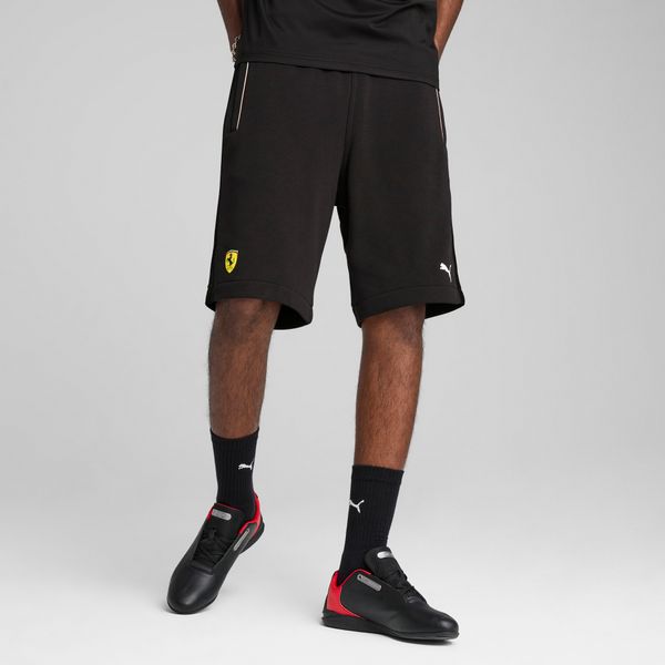 PUMA Men's Puma Scuderia Ferrari Race Sweat Shorts, Black, Size XS, Clothing