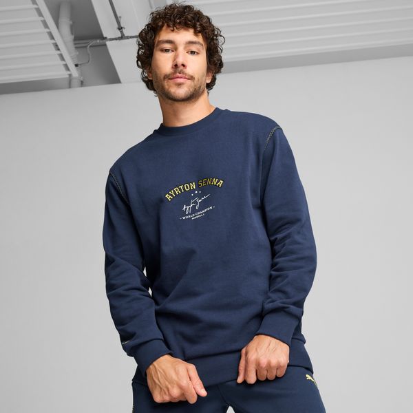 PUMA Men's Puma SENNA A VIDA Sweatshirt, Blue, Size XXL, Clothing
