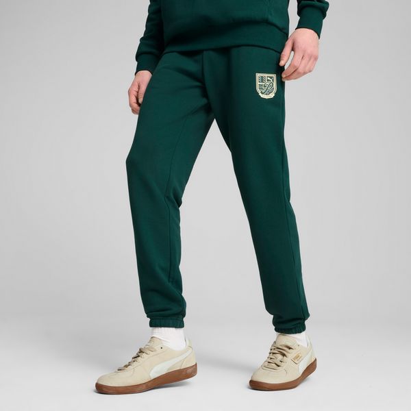 PUMA Men's Puma SPORTS LEGACY Graphic Sweatpants, Green, Size XS, Clothing