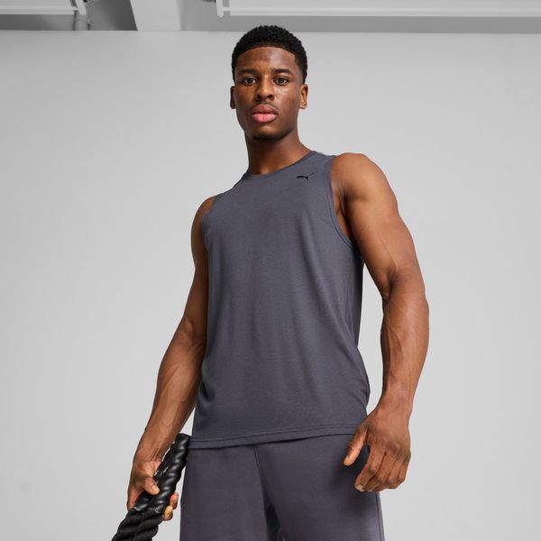 PUMA Men's Puma TAD TECH Triblend Sleevless Tank, Gray, Size S, Clothing