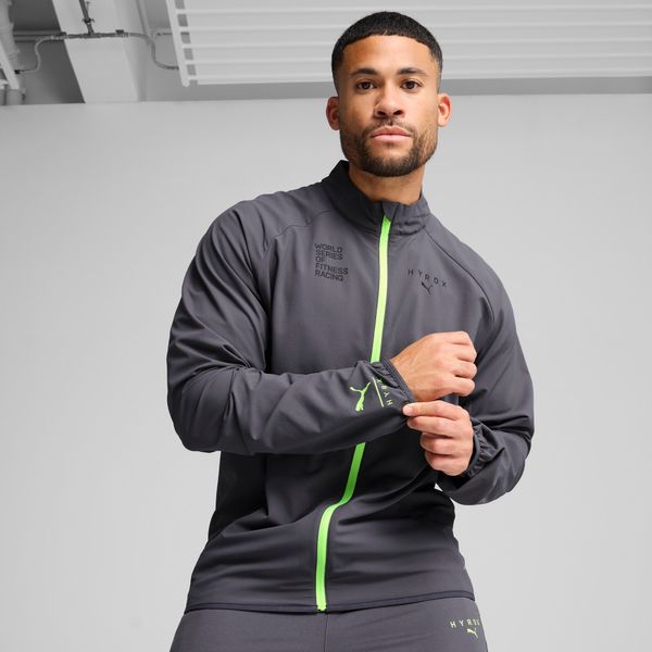 PUMA Men's Puma x HYROX ULTRAWEAVE Jacket, Gray, Size XXL, Clothing