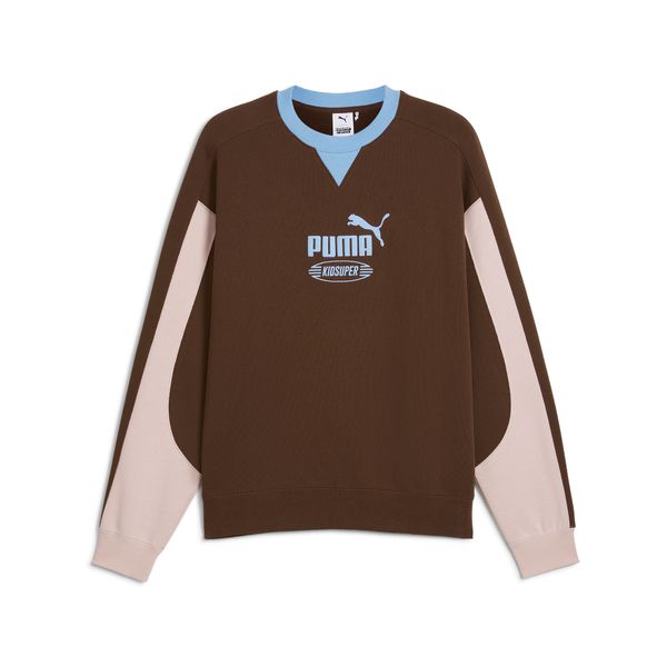 PUMA Men's Puma x KIDSUPER Crew, Brown, Size XL, Select