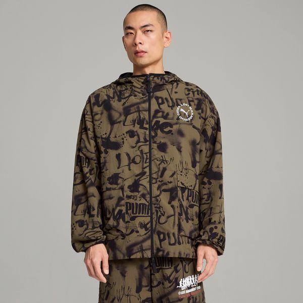 PUMA Men's Puma x LMC All-Over Print Jacket, Green, Size S, Clothing