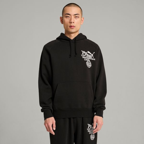 PUMA Men's Puma x LMC Hoodie, Black, Size XS, Clothing