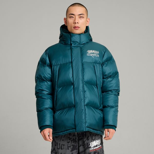 PUMA Men's Puma x LMC MMQ Pertex Jacket, Green, Size XXL, Clothing