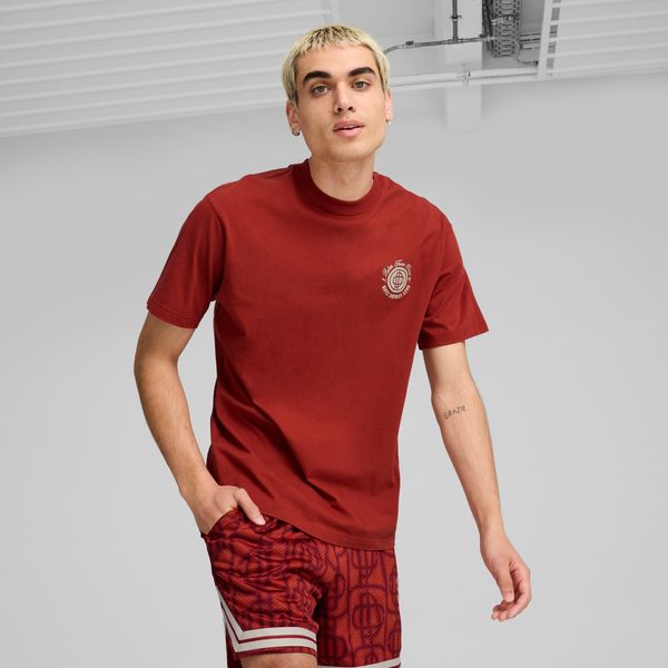 PUMA Men's Puma x PALM TREE CREW Graphic T-Shirt, Red, Size XXL, Clothing
