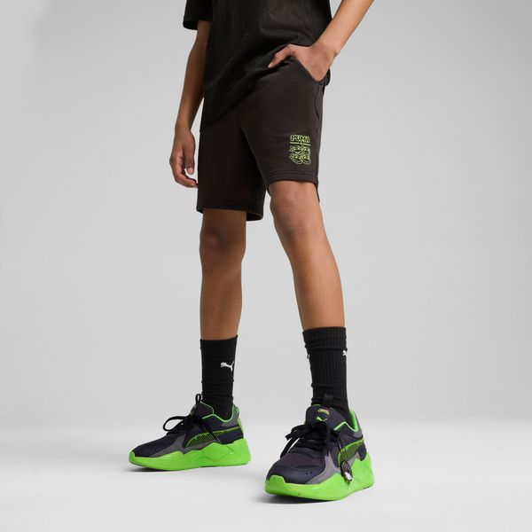 PUMA Men's Puma x TMNT Relaxed Shorts Youth, Black, Size 13-14Y, Clothing