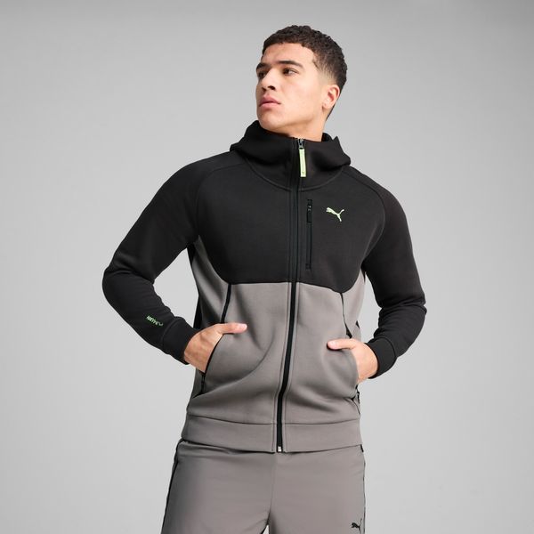 PUMA Men's PumaTECH Full-Zip Hoodie, Gray, Size XS, Clothing