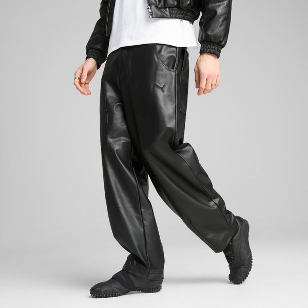 PUMA Men's Special Items Moto Super Puma Pants, Black, Size 34, Clothing
