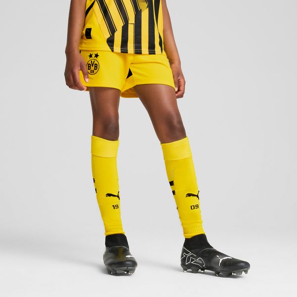 PUMA Puma Borussia Dortmund 24/25 Shorts Youth, Yellow, Size 7-8Y, Clothing