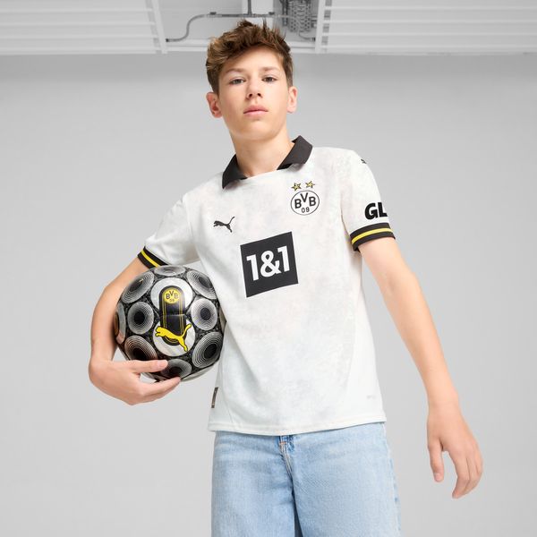 PUMA Puma Borussia Dortmund 24/25 Third Jersey Youth, White, Size 7-8Y, Clothing