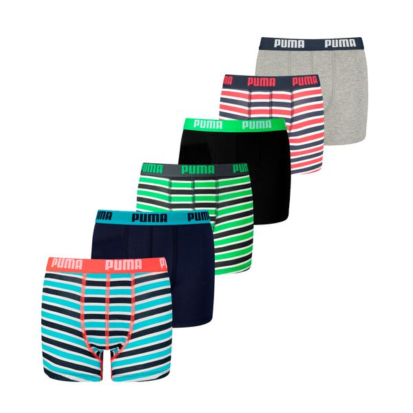 PUMA Puma Boys' AOP Boxer 6 pack, Size 8, Clothing