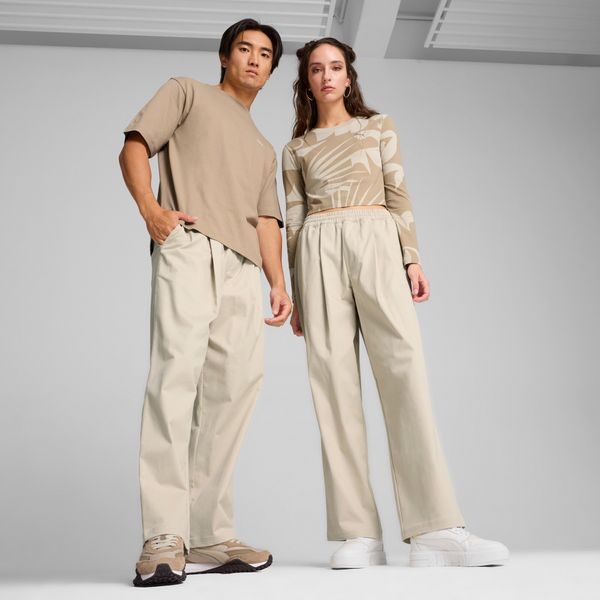 PUMA Puma CLASSICS Artisanal Pants Unisex, Beige, Size XXL, Clothing