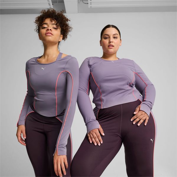 PUMA PUMA Cloudspun Long Sleeve Top Shirt Women, Pale Plum