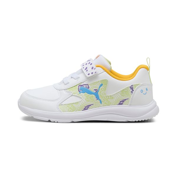 PUMA Puma Fun Racer Scribble Sneakers Kids, White, Size 28, Shoes