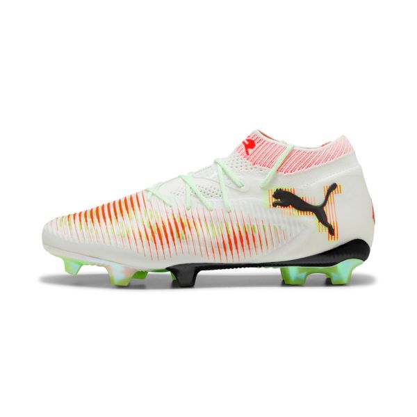 PUMA Puma FUTURE 8 ULTIMATE LAUNCH FG Football Boots Unisex, White, Size 42, Shoes