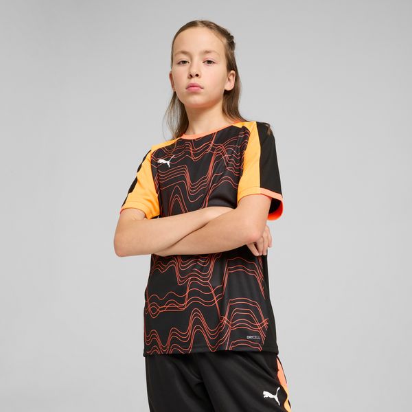 PUMA Puma Individual LIGA Graphic Football Jersey Youth, Black, Size 15-16Y, Clothing
