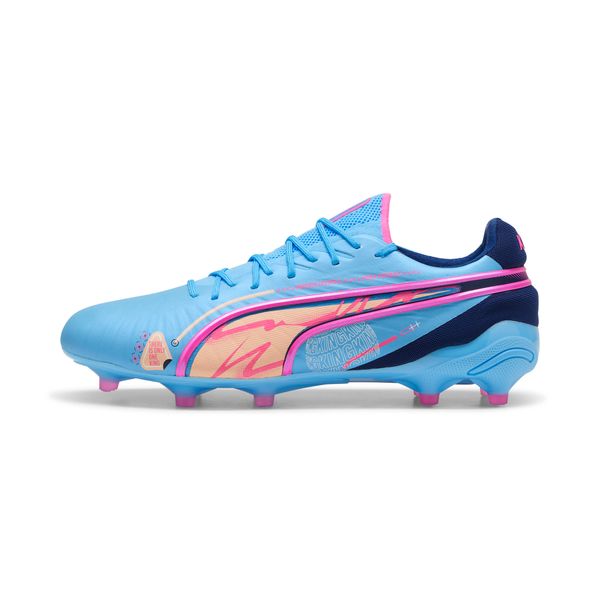 PUMA Puma KING ULTIMATE VOLUME UP FG/AG Football Boots, Blue, Size 47, Shoes