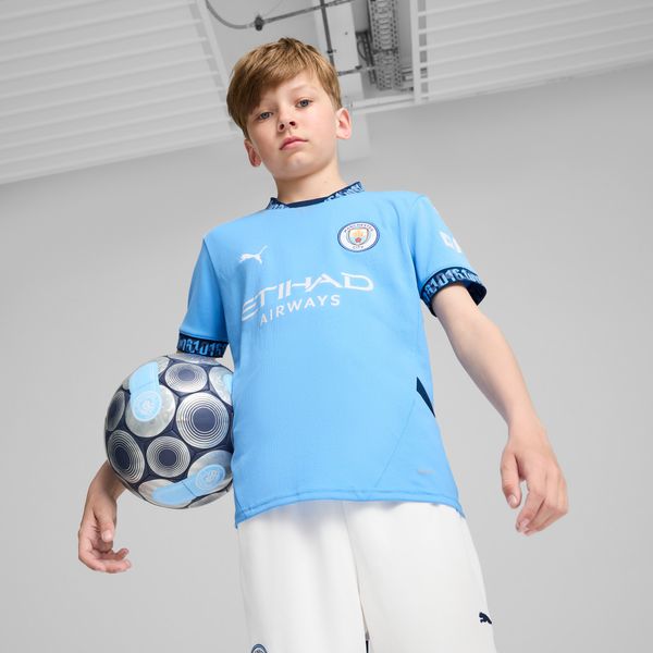 PUMA Puma Manchester City 24/25 Home Jersey Youth, Blue, Size 15-16Y, Clothing