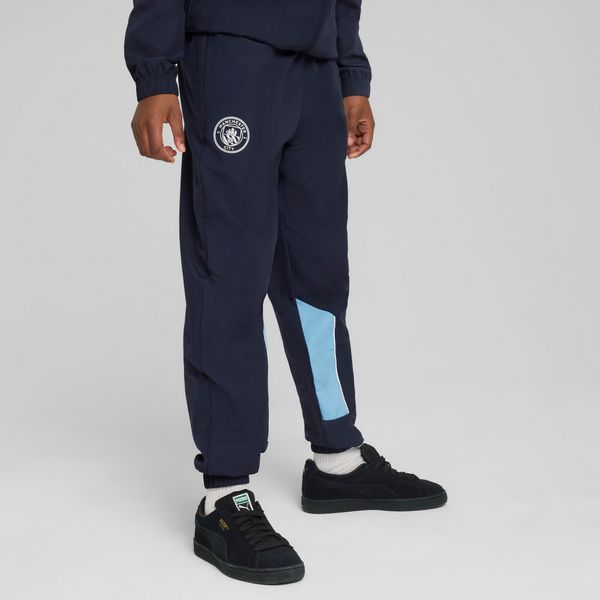 PUMA Puma Manchester City ftbl ARCHIVE Pants Youth, Blue, Size 9-10Y, Clothing