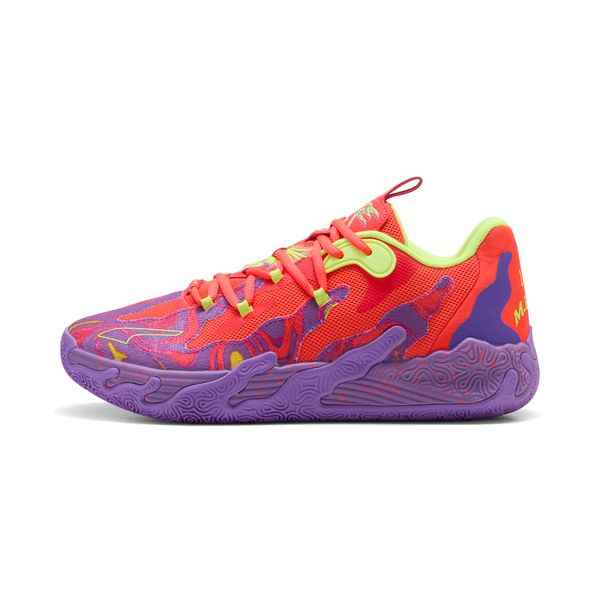 PUMA Puma MB.03 Lo Lava Basketball Shoes, Purple, Size 52, Shoes