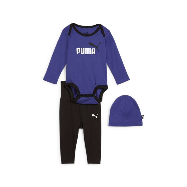 PUMA Puma Minicats Newborn Beanie Hat Set, Blue, Size 9-12M, Shoes