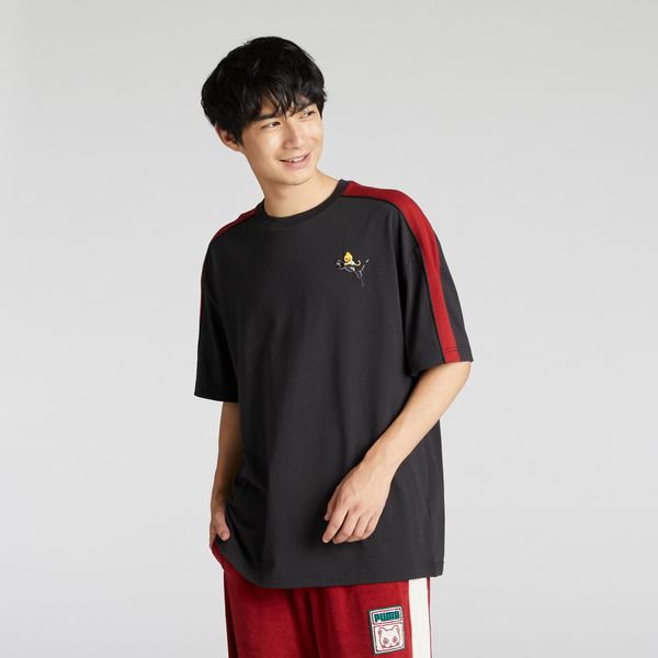PUMA Puma NEKO Graphic Short Sleeve Tee Unisex, Black, Size M, Clothing