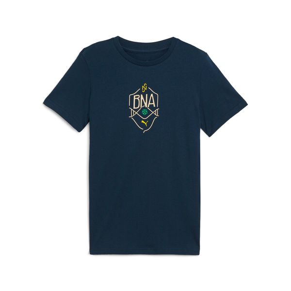 PUMA Puma Neymar JR "BNA" Logo Tee Youth, Blue, Size 13-14Y, Clothing