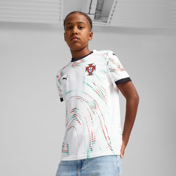 PUMA Puma Portugal 2025 Away Jersey Youth, White, Size 7-8Y, Clothing