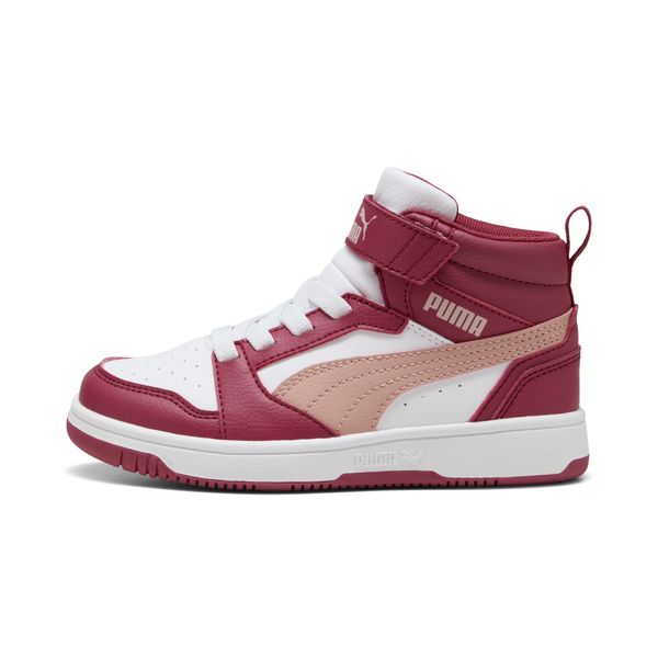 PUMA Puma Rebound V6 Mid Sneakers Kids, Red, Size 31, Shoes