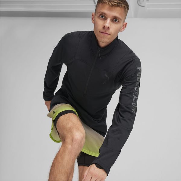 PUMA PUMA Seasons Long Sleeve Men's Running Shirt, Black