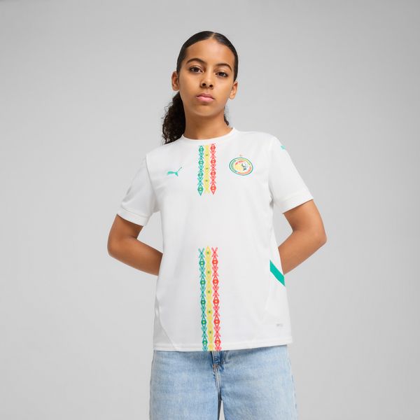 PUMA Puma Senegal 2025 Home Jersey Youth, White, Size 15-16Y, Clothing