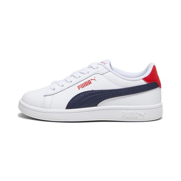 PUMA Puma Smash 3.0 L Shoes Kids, White, Size 35, Shoes