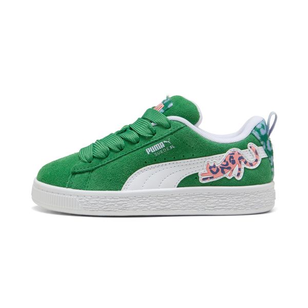 PUMA Puma Suede XL Cats Club Sneakers Kids, Green, Size 29, Shoes