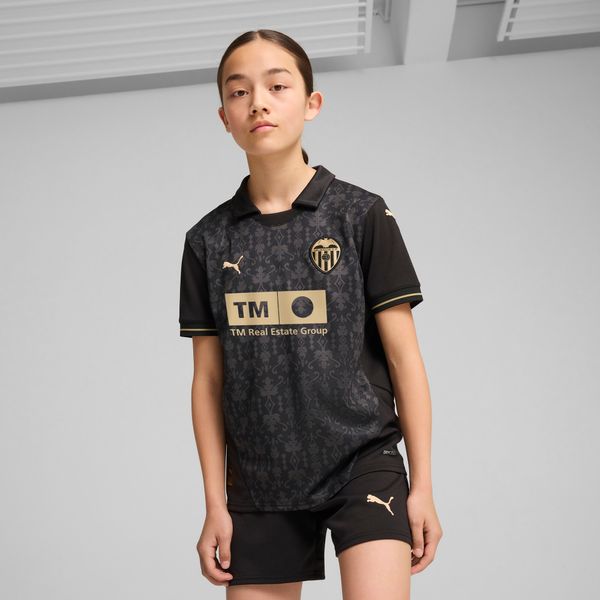 PUMA Puma Valencia CF 24/25 Away Jersey Youth, Black, Size 5-6Y, Clothing