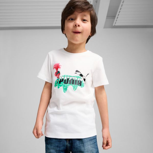 PUMA Puma x TROLLS Tee Kids, White, Size 7-8Y, Clothing