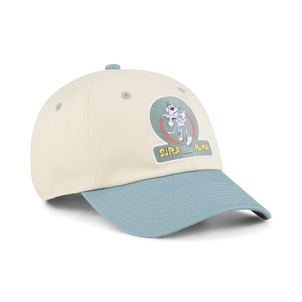 PUMA SUPER Puma Dad Cap Youth, White, Size YOUTH, Accessories
