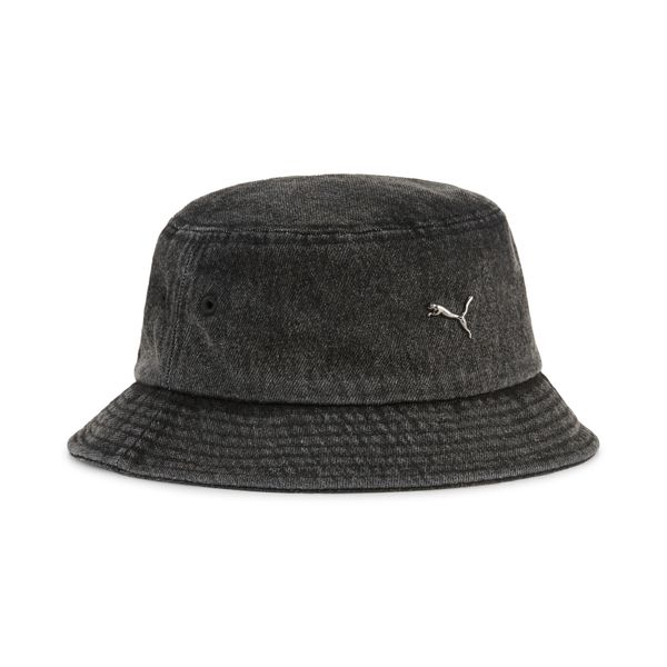 PUMA WARDROBE ESS Metal Puma CAT Bucket Hat, Black, Size L, Accessories