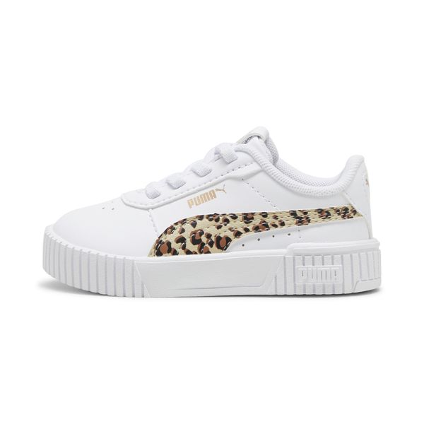 PUMA Women's Puma Carina 2.0 Animal Update Toddler Sneakers, White, Size 21, Shoes