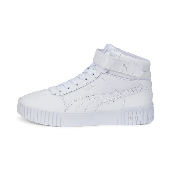 PUMA Women's Puma Carina 2.0 Mid Sneakers, White, Size 42, Shoes