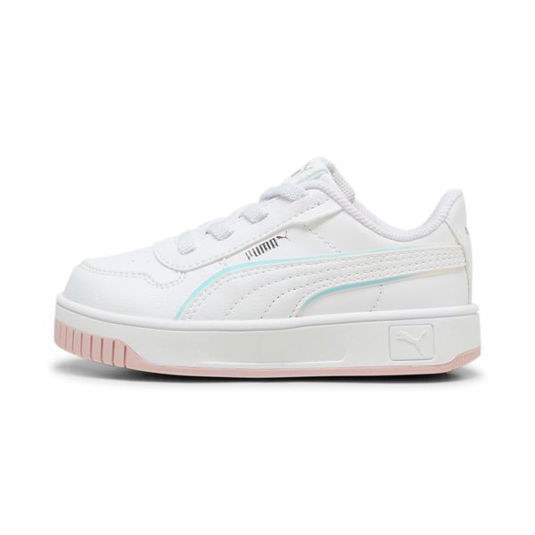 PUMA Women's Puma Carina Street Holo 2.0 Sneakers Toddlers, White, Size 25, Shoes